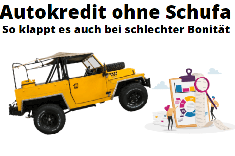 Car loan without SCHUFA and credit rating