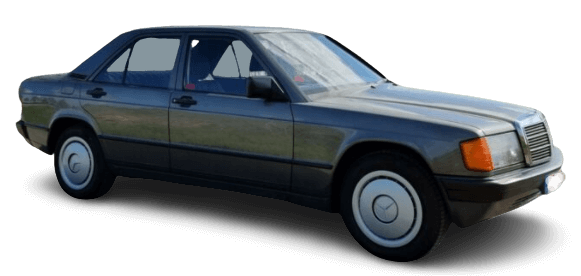 ¿Cuánto dinero gastar en un coche? El Mercedes-Benz 190 E (1990) puede adquirirse por 8.000 euros y es adecuado para ingresos mensuales a partir de unos 2.200 euros