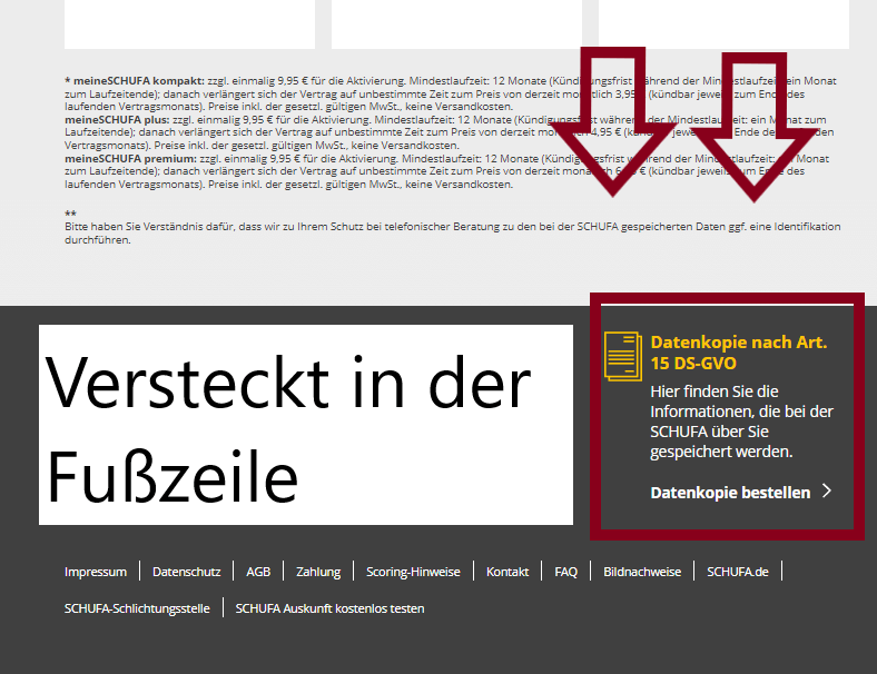 бесплатно Schufa Информация в соответствии со статьей 15 GDPR.png