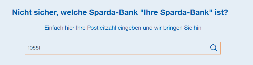 Bir Sparda Bank şubesi bulun Posta kodu