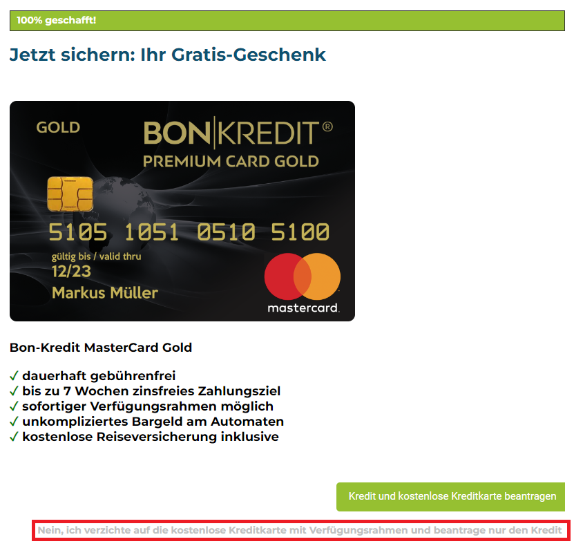 Bon Credit Credit Card