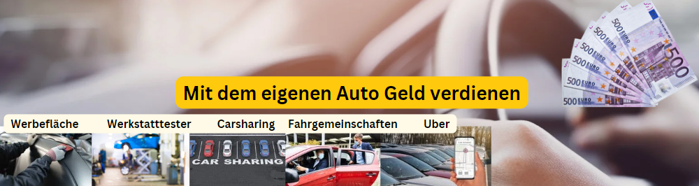 Il existe de nombreuses façons de gagner de l'argent avec sa propre voiture. Tu peux utiliser ta voiture comme espace publicitaire, tester des garages ou gagner de l'argent dès aujourd'hui avec ta propre voiture grâce au covoiturage, à l'autopartage ou à Uber.