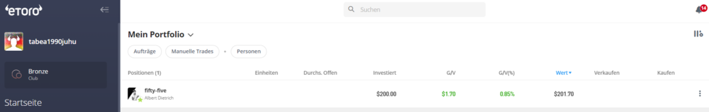 eToro Selbstversuch