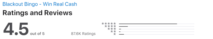 App Store Ratings Blackout Bingo